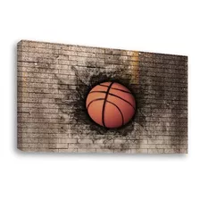 Cuadro Decorativo Canvas Moderno Balón De Básquetbol 2