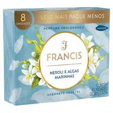 Sabão Em Barra Francis Vegetal Neroli E Algas Marinhas De 720 G