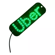 Placa Aplicativo Letreiro Led Luminoso Motorista Carro Usb