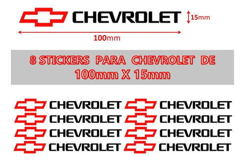 Stickers Calcomanias Para Rines Accesorios Autos Chevrolet  Foto 3