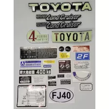 Toyota Land Cruiser Fj40/43 Emblemas Y Calcomanias Tipo Orig