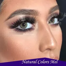 1par De Pupilentes Natural Colors Con Solución Y Estuche 