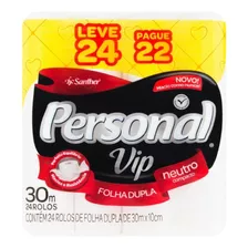 Papel Higiênico Folha Dupla Neutro Personal Vip Lv 24 E Pg22