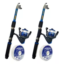 Vara De Pesca Telescópica Para Molinete Albatroz Smart - 1.7m X 95g - Media Com Resistência De 3 - 6 Lbs