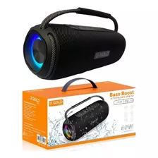 Caixa Som Gold Bluetooth Alta Potência Ipx-6 Bass Boost 60w