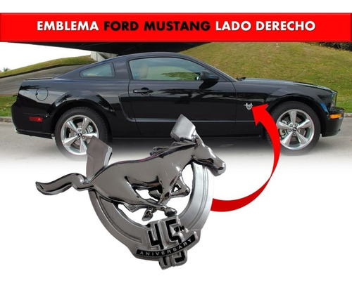 Emblema Lateral Ford Mustang 45th Aniversary Lado Derecho Foto 2