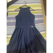 Vestido Semiformal Azul Corto