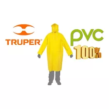 Pilot Para Lluvia Con Capucha 100% En Pvc Truper Talle L