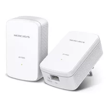 Extensor Powerline Mercusys Mp500 Kit Gigabit Av1000 (2 Un) Color Blanco