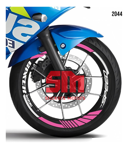 Stickers Reflejantes Para Rin De Moto Suzuki Gixxer Nid 2044 Foto 10