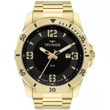 Relógio Masculino Technos Militar Original Dourado Barato 