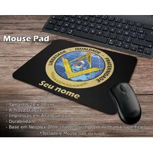 Mouse Pad Maçonaria 1 Personalizado Com Nome 