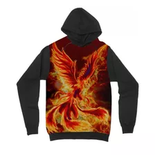 Blusa Moletom Fenix Pássaro Fire Fogo Flamejante Inverno