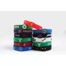 10 Pulseiras De Silicone Basquete Nba Times Promoção