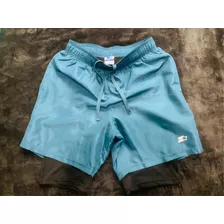 Gimnasio Short Con Licra Deportiva 2 En 1 Hombre Correr