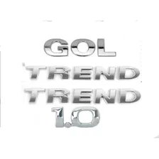 Emblema Letreiro Traseiro Gol 2 Trend 1.0 Cromado G5 E G6