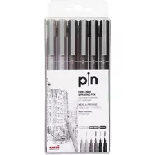 Uni Pin 200 Tinta Pigmentada Neat And Pr X 6 Uniddes