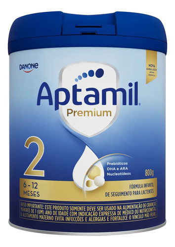 Fórmula Infantil Aptamil Premium 2 800g Danone