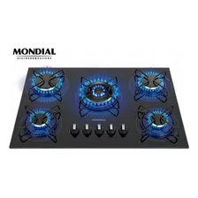 Cooktop A Gás, 5 Bocas, Mondial, Preto/inox, Bivolt - Ctg-03