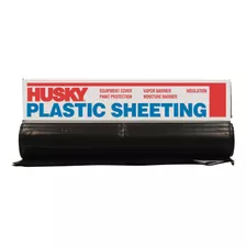 Husky Cf0614b Laminas De Plastico, 14' X 100', Negro