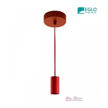 Tacito Lampara Colgante Rojo E27 10x26 Cms Eglo/dec Haus