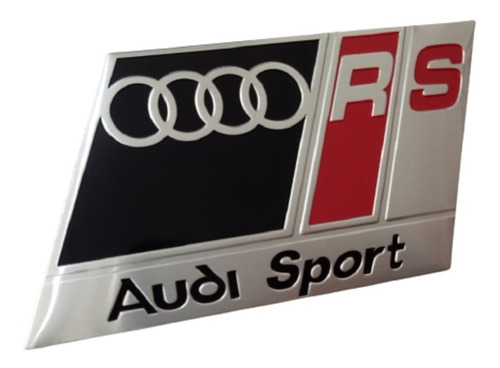 Emblema Para Audi Rs A3 A4 Negro Autoadherible Foto 2