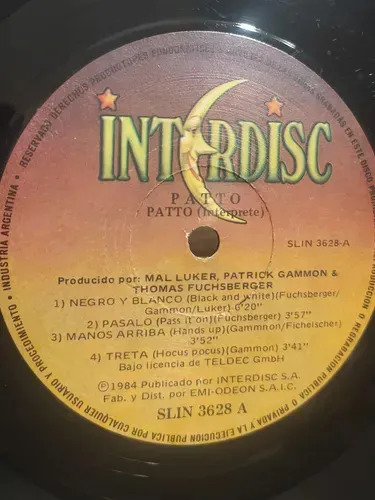 PATTO - Patto - vinilo 1985