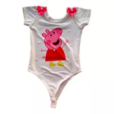 Peppa Body Personalizado Manga Curta Para Festa Envio Já 