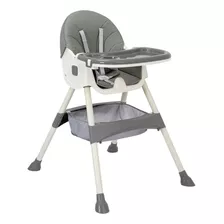 Silla De Comer Para Bebe Rainbow Celine Reclinable 2 Alturas Color Gris Unico