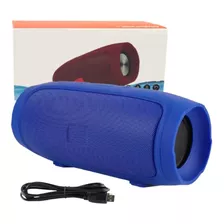 Parlante Charge Mini Caixinha De Som Rádio Fm Bluetooth Portátil Portátil Azul 110v/220v