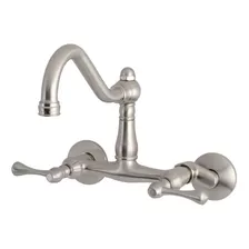 Kingston Brass Ks3228bl Grifo De Cocina De Montaje En Pared 