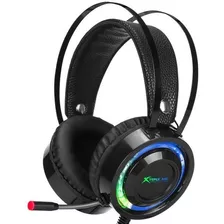 Auricular Xtrike Me Retroiluminado C/ Microfono Gamer Gh-708 Color Negro