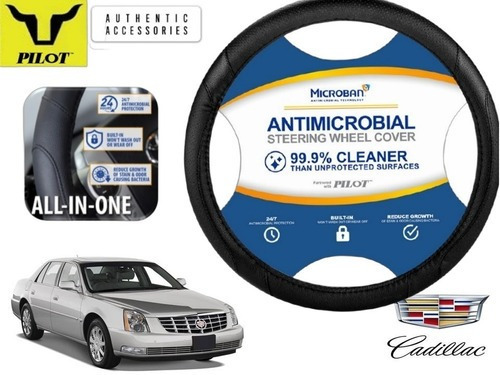 Funda Cubrevolante Negro Antimicrobial Cadillac Dts 2006 Foto 4