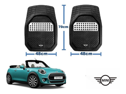 Tapetes 4pz Charola 3d Logo Mini Convertible 2019 2020 2021 Foto 2