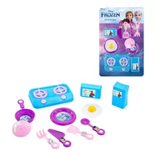 Brinquedo Para Criança Jogo De Cozinha Infantil Frozen 11 Pç