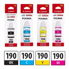 Combo 4 Tintas Gi-190 Canon Original G2100 G4100 G3100 G3110