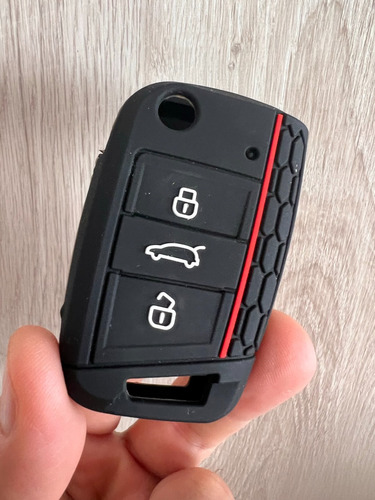 Funda Silicona Control Llave Para Volkswagen Virtus Foto 2