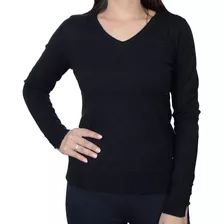 Blusa Feminina Alpelo Tricot Suéter Preta - 10900426