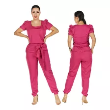 Conjunto Scrub Feminino Manga Bufante Plus Size