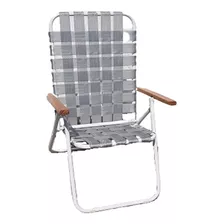 Reposera Plegable Playera Silla Reforzada 5posiciones Jardin