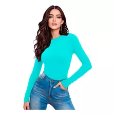 Blusa Basica Manga Larga Mujer