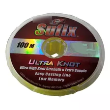 Nylon Tanza Sufix Ultra Knot Amarillo Fluo 0,25mm X 100mts