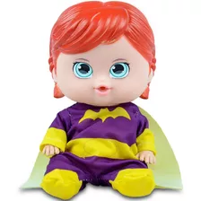Bebê Boneca Batgirl Coleção Dc Heróis Para Meninas - Vinil