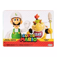 Pack Figuras Fire Luigi Vs Bowser Jr Nintendo