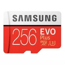 Tarjeta De Memoria Samsung Evo Plus Con Adaptador Sd 256gb