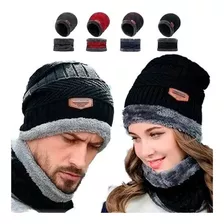 Gorro Invierno De Lana Con Interior De Chiporro + Cuello