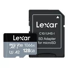 Mem Lexar Micro Sd 128gb 160mb 1066x Profess C/aapl