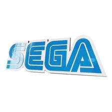 Quadro Placa Sega Logo Em Mdf E Acrilico 45x15cm