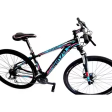 Bicicleta Mtb Venzo Amphion, Rodado 29, Talle L, Ne/cel/ros