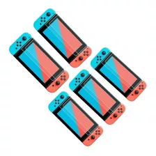  Pack X5 Lamina Mica Protectora De Vidrio Nintendo Switch